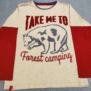 Boys tee long sleeve, size 10, 100% cotton